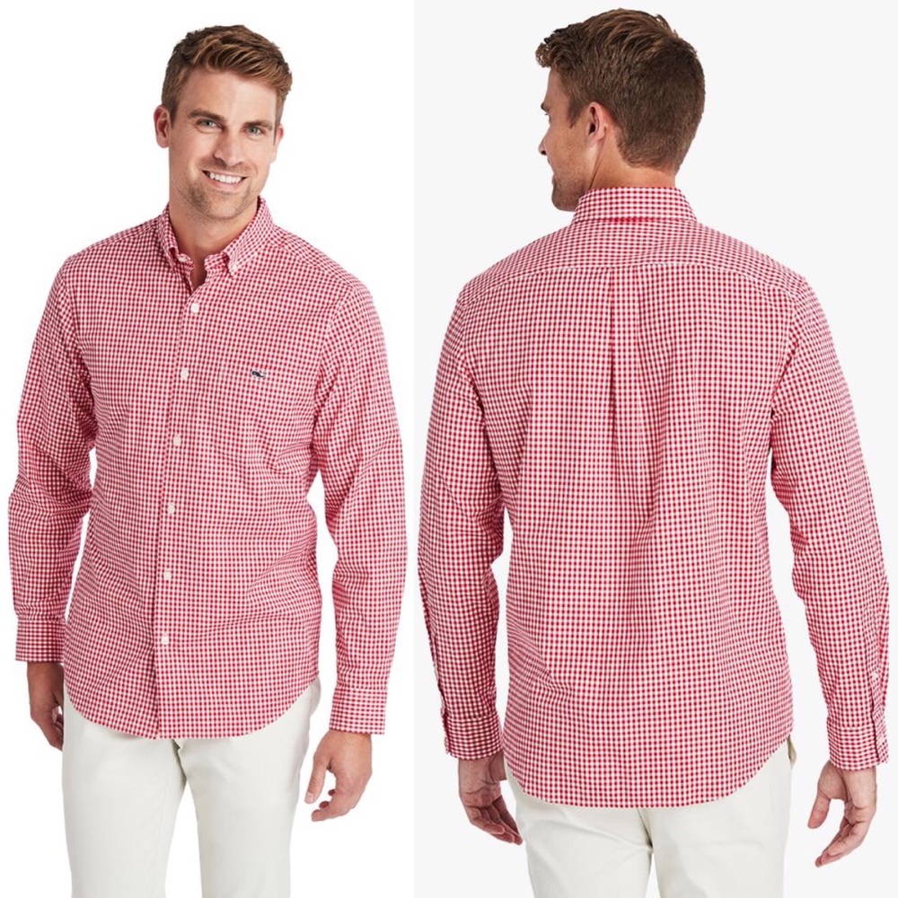 NEW Vineyard Vines Classic Puppytooth Tucker Shirt